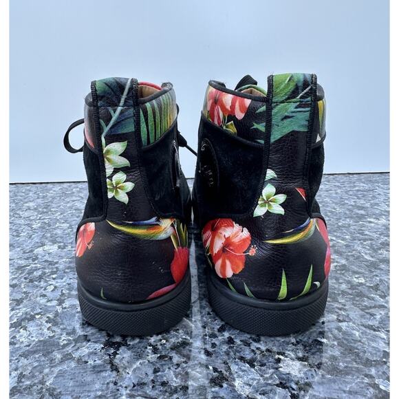 Christian Louboutin Floral Leather Sneakers Men’s Size 41 main image 13